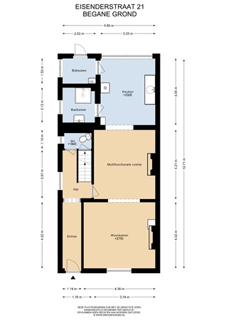 Floorplan - Eisenderstraat 21, 6165 CT Geleen